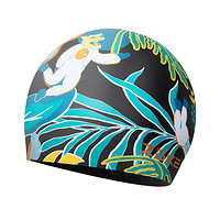 ZOKE 洲克 花漾时尚硅胶泳帽长发护耳水上运动防水硅胶游泳帽