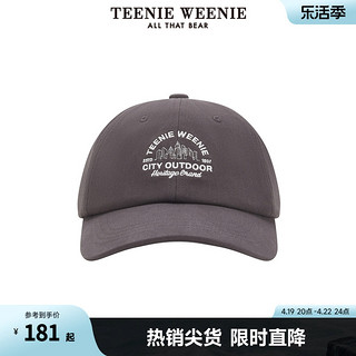 TEENIE WEENIE TeenieWeenie小熊女装2024年夏季新款纯色棒球帽鸭舌帽时尚休闲女