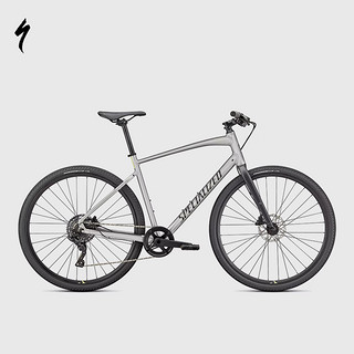 SPECIALIZED 闪电 SIRRUS X 3.0 铝合金健身通勤公路自行车城市休闲自行车 亮光拉丝银/冰点黄/黑  XXS