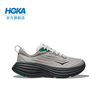 HOKA ONE ONE男款夏季邦代8公路跑鞋BONDI 8轻盈缓震透气 【】雾灰色/黑色 （5月1日 10点） 42.5