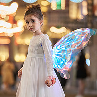 Yu Er Bao 育兒寶 免安裝遙控版蝴蝶精靈電動翅膀燈帶女孩親子夢幻炫彩發光兒童玩具