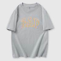 Gap 蓋璞 男女童2024夏季新款純棉字母logo短袖T恤寬松兒童裝上衣564493