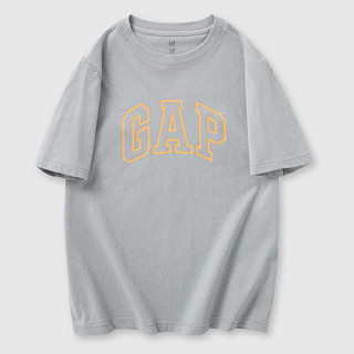 Gap 盖璞 男女童2024夏季新款纯棉字母logo短袖T恤宽松儿童装上衣564493