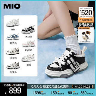 Mio 宇达电通 [宋亚轩同款]MIO米奥2024小白休闲鞋厚底板鞋运动情侣溶解男女鞋