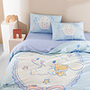 88VIP：Disney 迪士尼 三麗鷗庫洛米純棉四件套床上用品卡通床單被罩被套床單款套件套裝