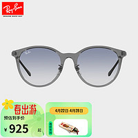 Ray-Ban 雷朋 RayBan）太阳镜男女款眼镜时尚潮流渐变墨镜0RB4334D 透明灰镜框送爱人