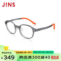 睛姿JINS睛姿儿童近视眼镜透明椭圆框眼镜架可配防蓝光镜片KRF23A171 92深灰