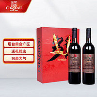 张裕多名利精酿赤霞珠干红葡萄酒750ml*2瓶礼盒装国产红酒