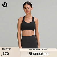 lululemon 丨Free to Be Serene 女士运动内衣 LW2D87A 黑色 XS