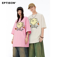 百亿补贴：EPTISON 衣品天成 奔跑的棉花糖创意印花短袖T恤夏季减龄休闲潮牌半袖男女