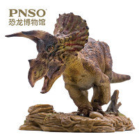 PNSO 三角龙多利带地台恐龙博物馆1比35科学艺术模型