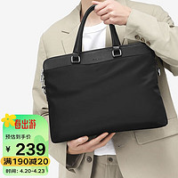 马莎兰缇（MashaLanti）男士出差商务公文包大容量横款手提包时尚休闲电脑包男老公