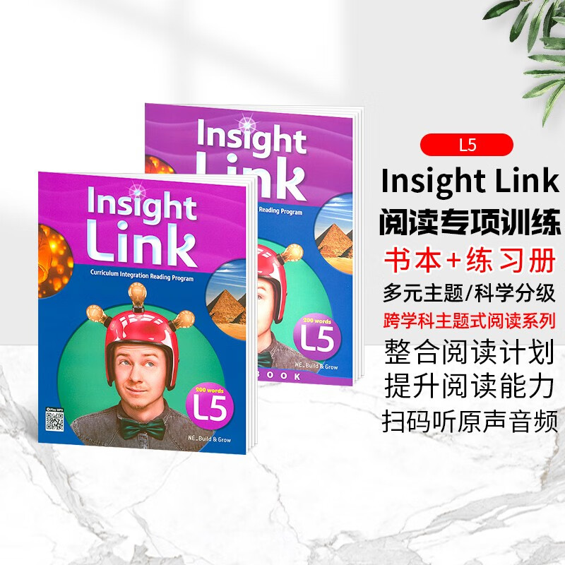 原版少儿青少年英语跨学科综合阅读Insight Link5级别小学初中英语分级阅读课外书 STEAM蓝思阅读教材