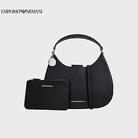 阿玛尼EMPORIO ARMANIEA女士LOGO标牌水饺单肩包