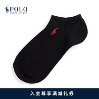 Polo Ralph Lauren 拉夫劳伦 男配 24年春网眼布浅口袜RL53101 001-Polo黑 ONE