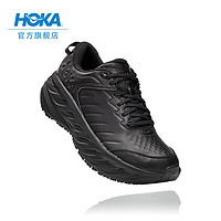 HOKA ONE ONE 男女鞋夏季邦代运动休闲鞋BONDI SR皮革减震运动透气 黑色/黑色-男 43