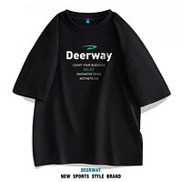 Deerway 德尔惠 潮流舒适男装上衣短袖t恤男休闲透气运动男式T恤