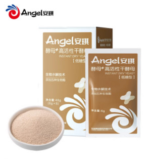 Angel 安琪 高活性干酵母粉   6g*8袋+赠500g面粉