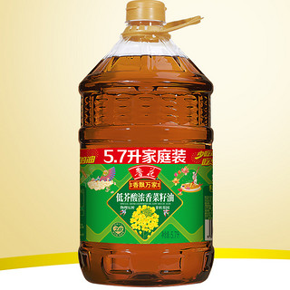 luhua 鲁花 香飘万家低芥酸浓香菜籽油5.7LX1