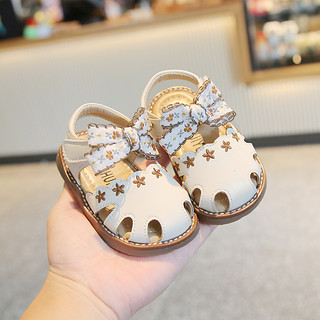 慧言慧语 女宝宝凉鞋1一2-3岁小童公主透气女童夏季婴儿鞋子防滑软底学步鞋