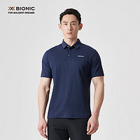 X-BIONIC XBIONIC橡树高尔夫polo衫短袖男凉感T恤防紫外线运动商务泡泡纱