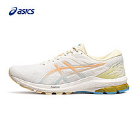 ASICS 亚瑟士 跑步鞋男鞋稳定舒适运动鞋透气耐磨支撑跑鞋 GT-1000 10 米棕色/黄色 39