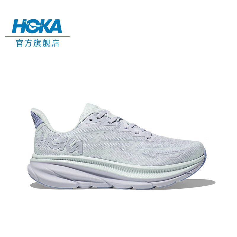 HOKA ONE ONE【李现同款】女款夏季克利夫顿9跑步鞋CLIFTON 9 C9缓震轻量透气 【】苍青色/幻影蓝 (5月1日 10点） 36.5