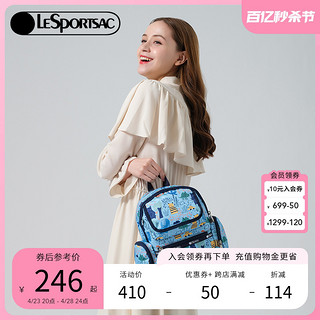 LeSportsac 乐播诗轻便实用双肩包时尚印花背包质感多隔层书包