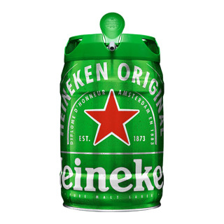 Heineken 喜力 啤酒 国产铁金刚 桶装啤酒 全麦酿造 原麦汁浓度≥11.4°P 5L 1桶