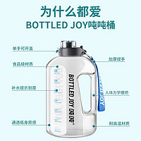 吨吨 BOTTLED JOY吨吨桶运动水壶杯顿顿桶便携杯子耐高温大容量杯 罗斯代言*透明（Tritan） 2.5L