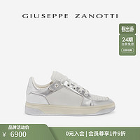 GIUSEPPEZANOTTIGZ男士SS24春夏镜面效果GZ94低帮运动鞋 001银色 42