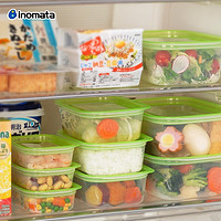 inomata 日本進口食物收納盒保鮮盒冰箱專用便當水果野餐干貨冷藏