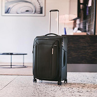 Samsonite 新秀丽 大容量可扩容商务通勤旅行箱时尚男拉杆箱飞机轮软箱女行李箱KJ3