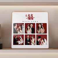 拓摩 相框摆台婚纱照定制高级感情侣照片打印加相册挂墙结婚照创意摆件