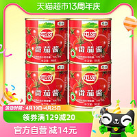 88VIP：屯河 中粮屯河蕃茄酱198gX4罐0添加剂番茄罐头家庭餐饮炒菜调料
