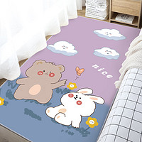 KAYE卡通床边毯可爱ins风儿童卧室床前家用客厅榻榻米房间窗前床下毯 小熊玩伴 60x160 cm