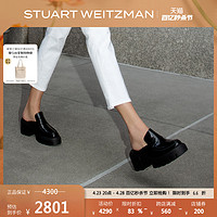 STUART WEITZMAN SW SOHO MULE 春夏一脚蹬厚底穆勒鞋女 白 SW3502034-WHI 36.5