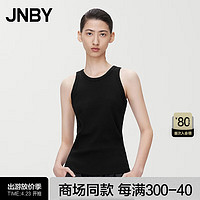 JNBY24夏针织背心修身圆领5O4010390 001/本黑 XL