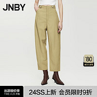 JNBY24夏休闲裤宽松锥形九分5O4E11910 287/黄卡其 XS