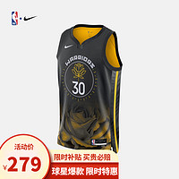 NIKE 耐克 官方NBA-库里CESW男子球衣 DO9593金色莲花篮球服运动背心 DO9593-012 2XL