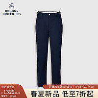 布克兄弟（BrooksBrothers）男士24春夏简约微弹logo款休闲长裤 4004-藏青色 33/34