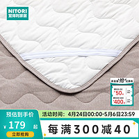 NITORI宜得利家居 日常卧室床上用品宿舍抗菌防臭可机洗 床垫 凉感棉 BR C-G 双人