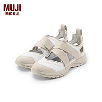 无印良品（MUJI）男女通用 运动凉鞋（男士/女士）无性别 忍者鞋 厚底 EKB12A4S 浅米色 230mm /XS/36码(2.0)