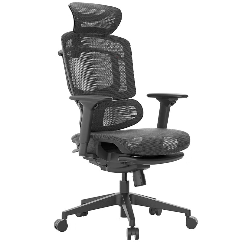 GTCHAIRGTCHAIR/高田赛雷人体工学椅护腰办公电脑座椅久坐不累可躺椅子 黑色 框黑网3D扶手140度大仰角 黑色 框黑网|3D扶手140度大仰角