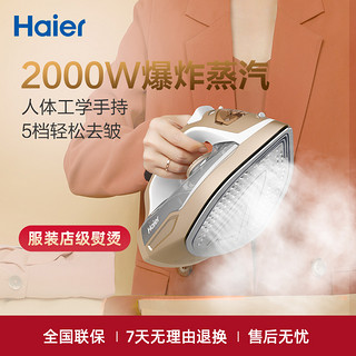 Haier 海尔 蒸汽电熨斗家用手持小型便携式熨烫机衣服商用服装店