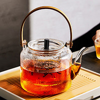 雅集 提梁壶耐热玻璃煮茶壶家用泡茶器加厚耐高温提梁烧水壶玻璃茶具