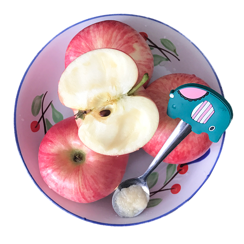 陕西面苹果新鲜宝宝刮泥老人吃的棉沙白水苹果4.8斤小果14-16个
