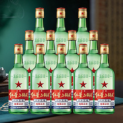 88VIP：红星 北京红星二锅头精制大二65度500ml*12瓶整箱