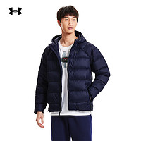 安德玛 UNDERARMOUR）秋冬Storm 男子训练运动短款鸭绒羽绒服1372651 深蓝色410 L