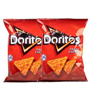 Doritos 多力多滋 玉米片浓郁芝士奶酪味92.1g*2袋 美国进口 薯片休闲零食百事食品